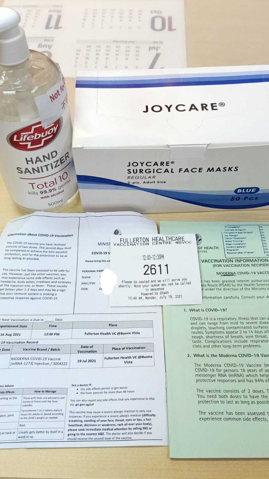 completed covid19 vaccination for maids