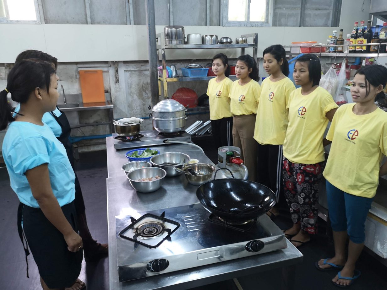 Myanmar maid training