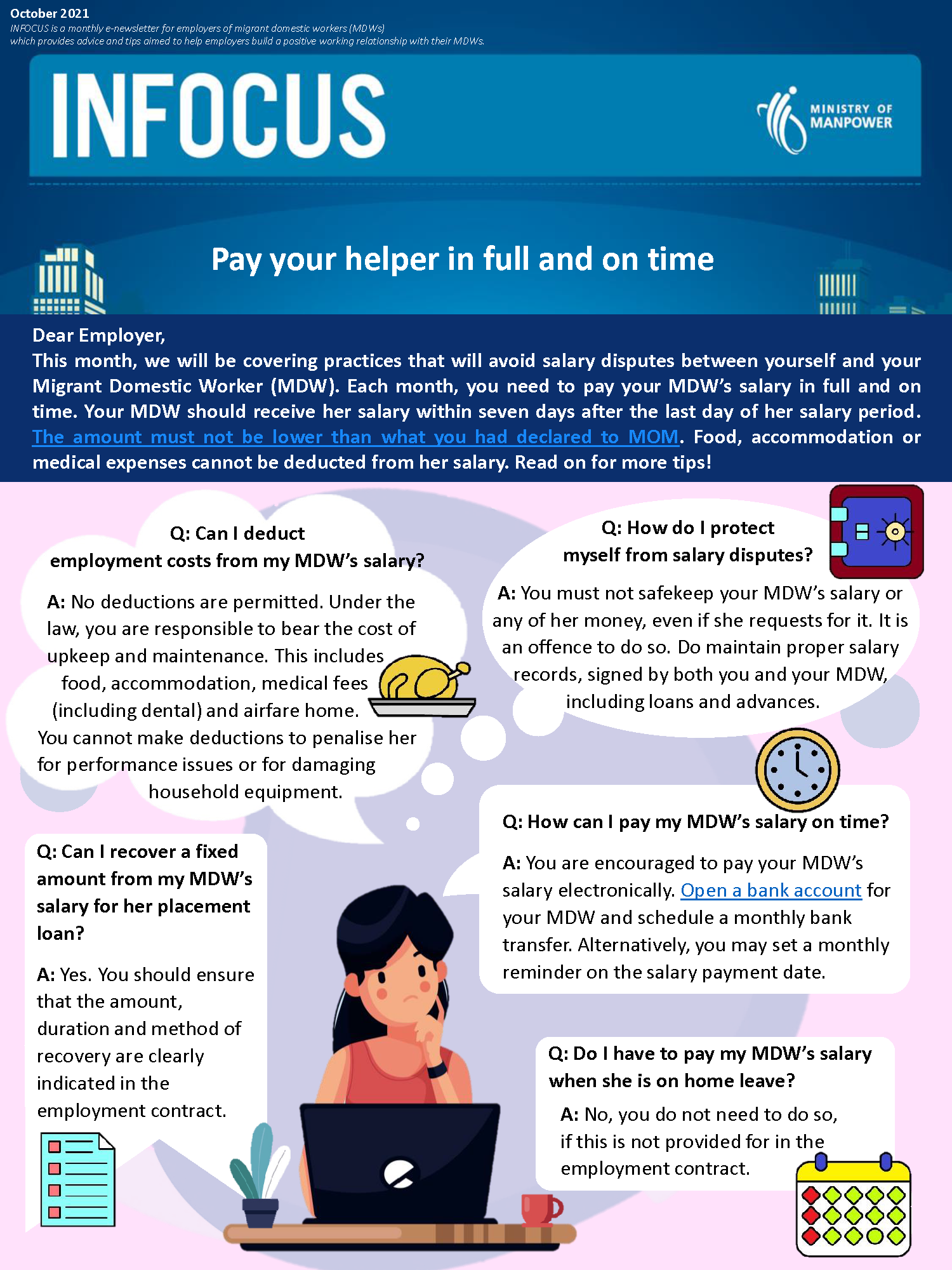 maid salary in singapore